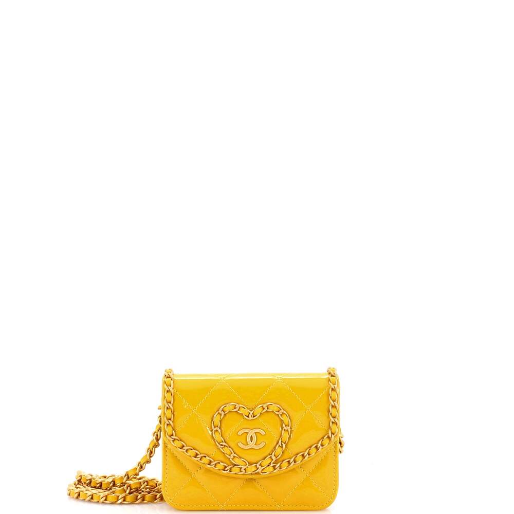 Chanel Heart Chain Flap Bag Quilted #266247C27B
